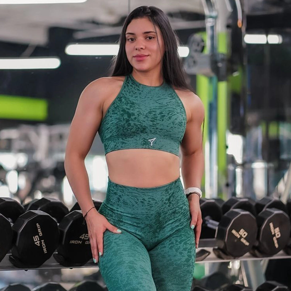 Crew Neck Sports Bra