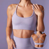 Cross Shoulder Sports Bra