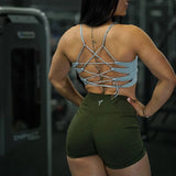 Zig Zag Strappy Sports Bra
