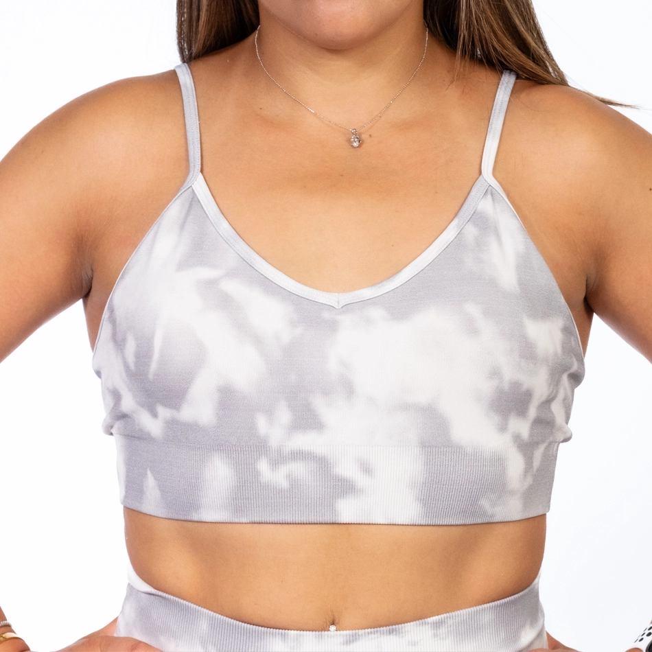 Adjustable Skinny Cross Strap Sports Bra - Image 2