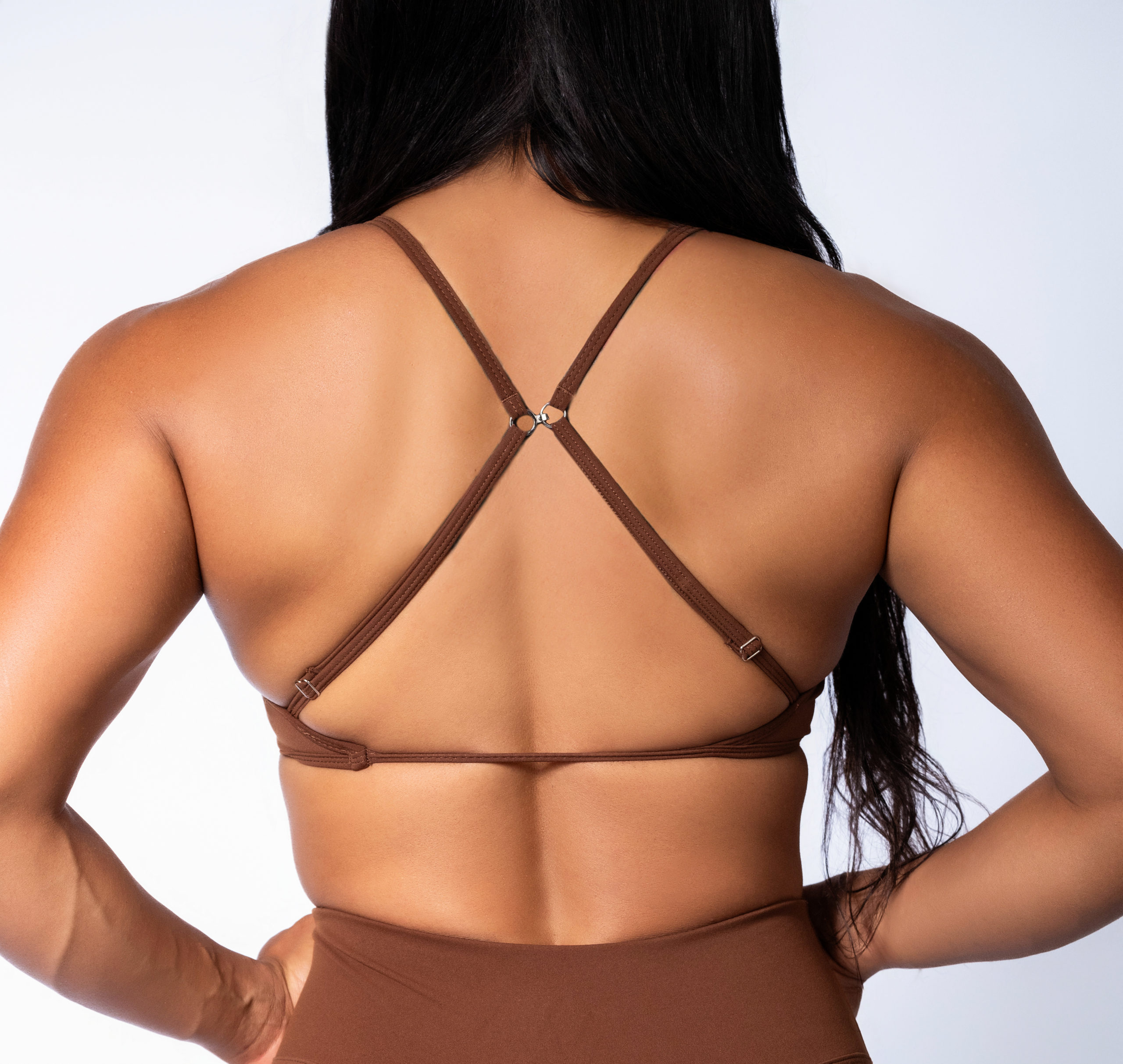 Adjustable Skinny Cross Strap Sports Bra