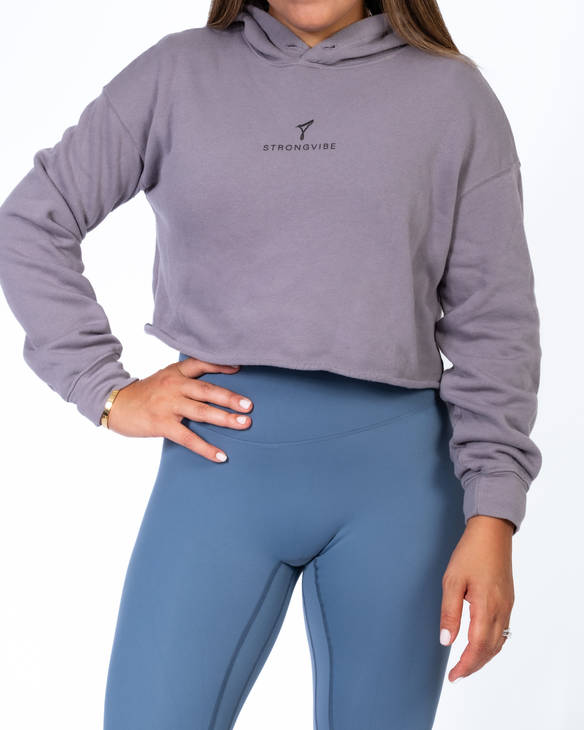 Cut Off Cropped Hoodie