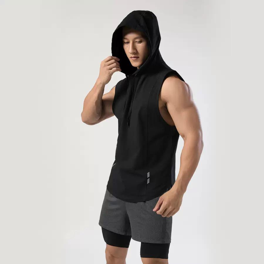 Athletic Sleeveless Hoodie - Image 2