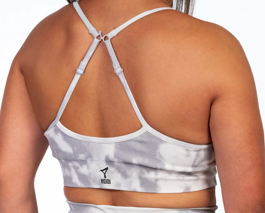 Adjustable Skinny Cross Strap Sports Bra - Image 3